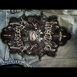 Harley Davidson denim vest